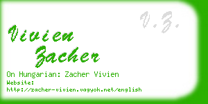 vivien zacher business card